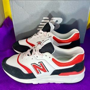 New Balance 997H White Black Red Classic Vintage Style Sneakers Men’s Size 5 NIB